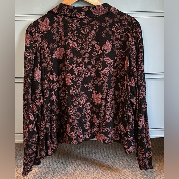 NWT FREE PEOPLE Steady Love Black Pink Top - Picture 3 of 7